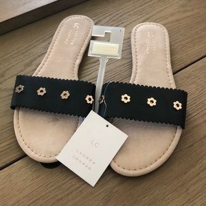 LAUREN CONRAD louane slides slipper - new size 9